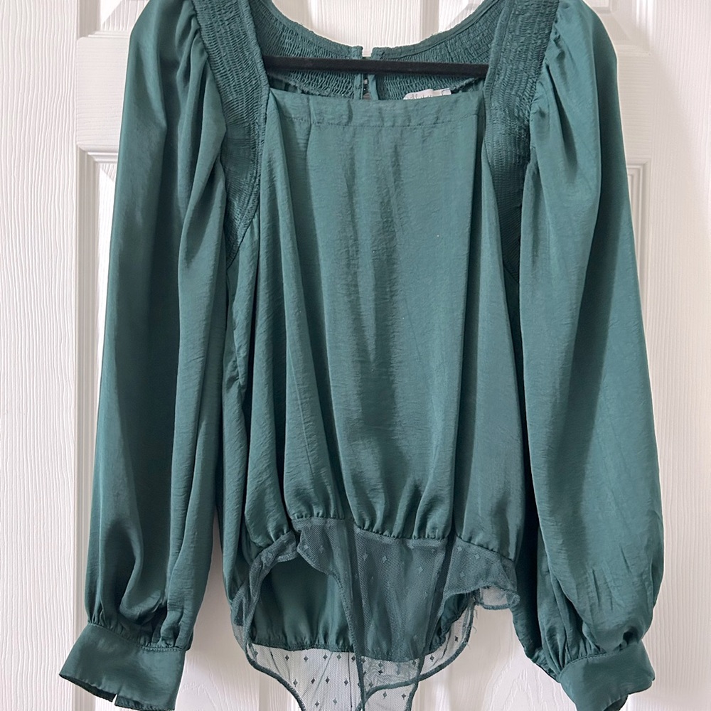 Wintergreen Silk Blouse